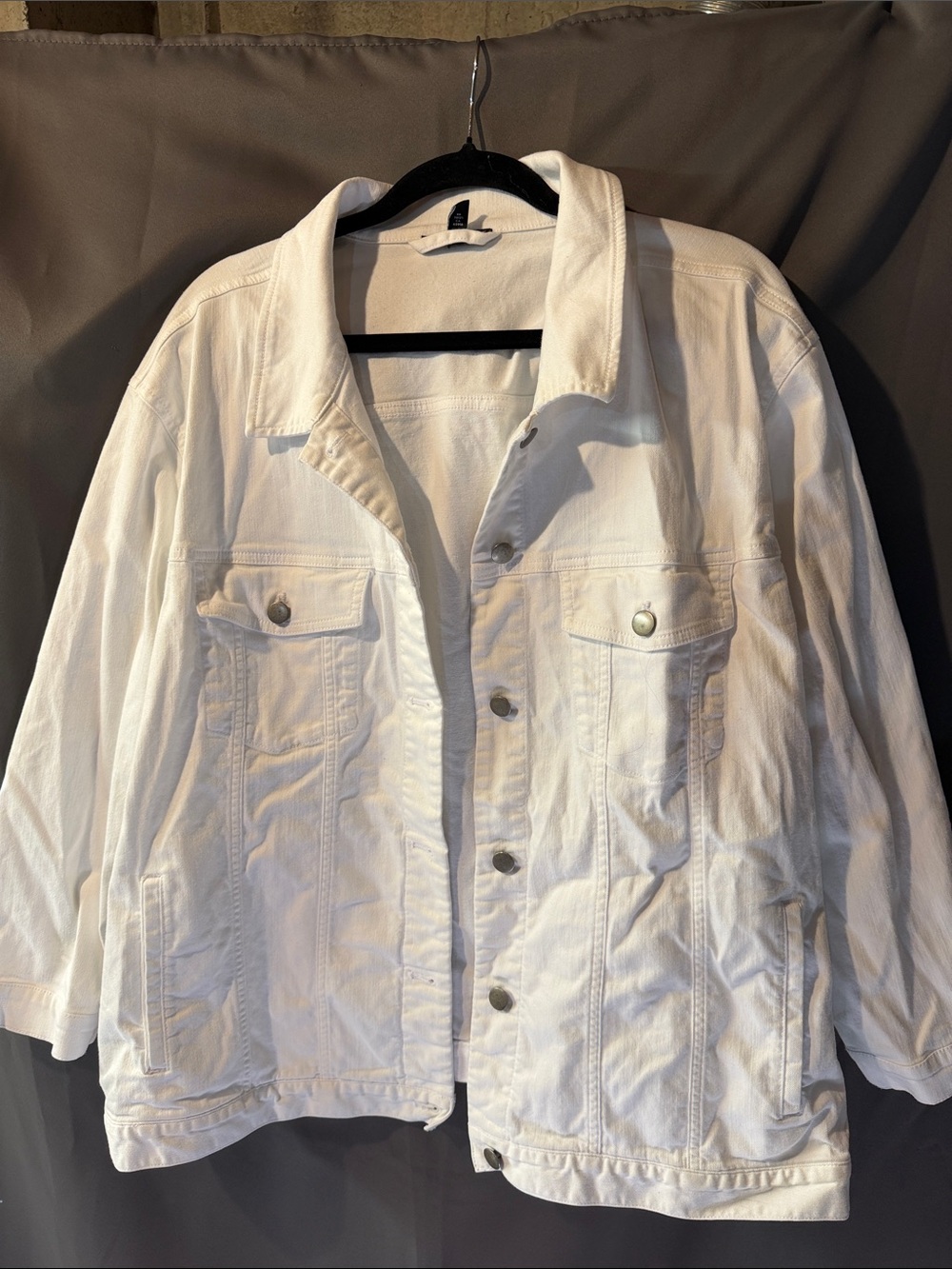 White Women's White Jacket - Classic Button-Up Coat